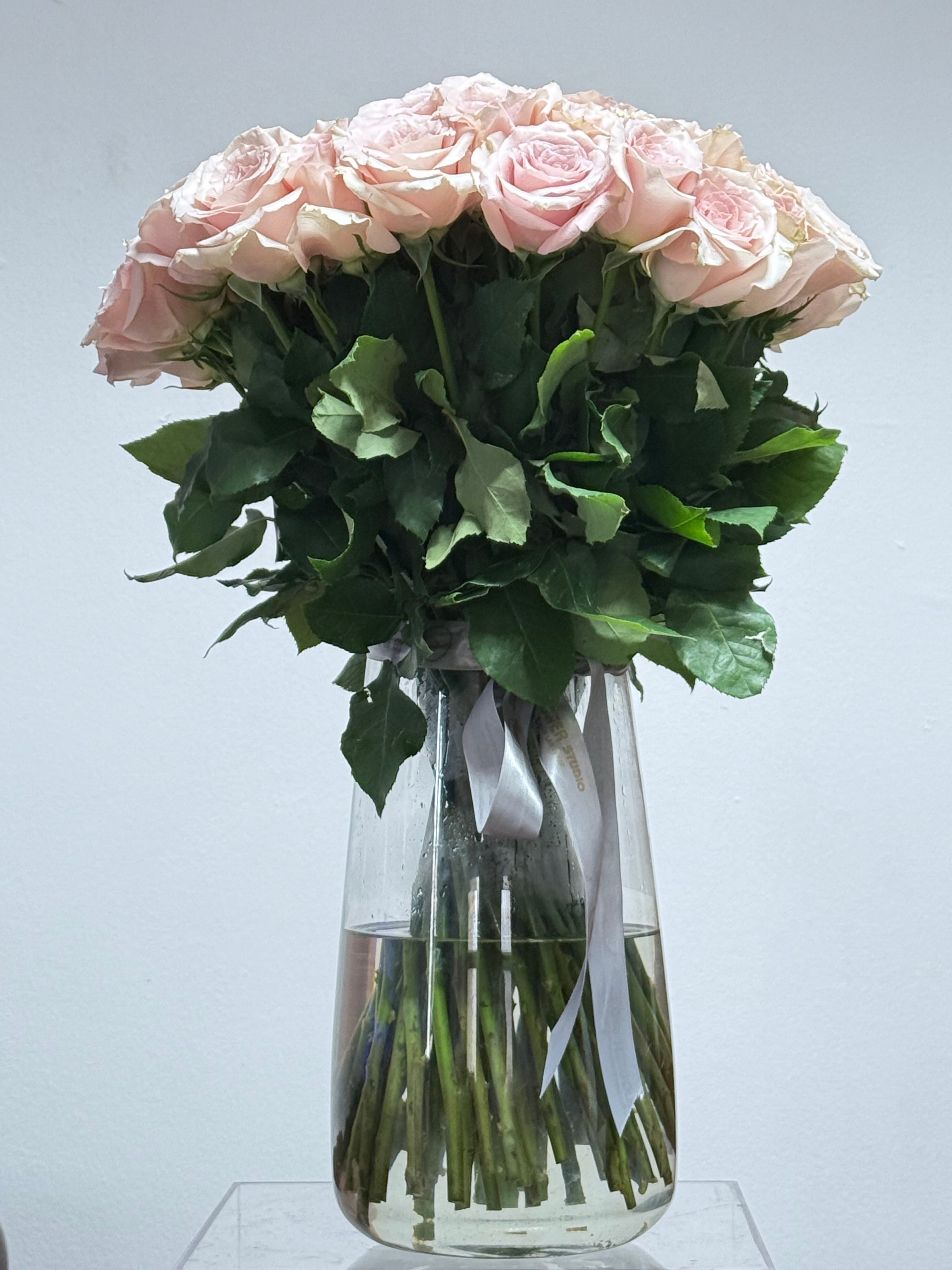 Blush Sand in Glass vase