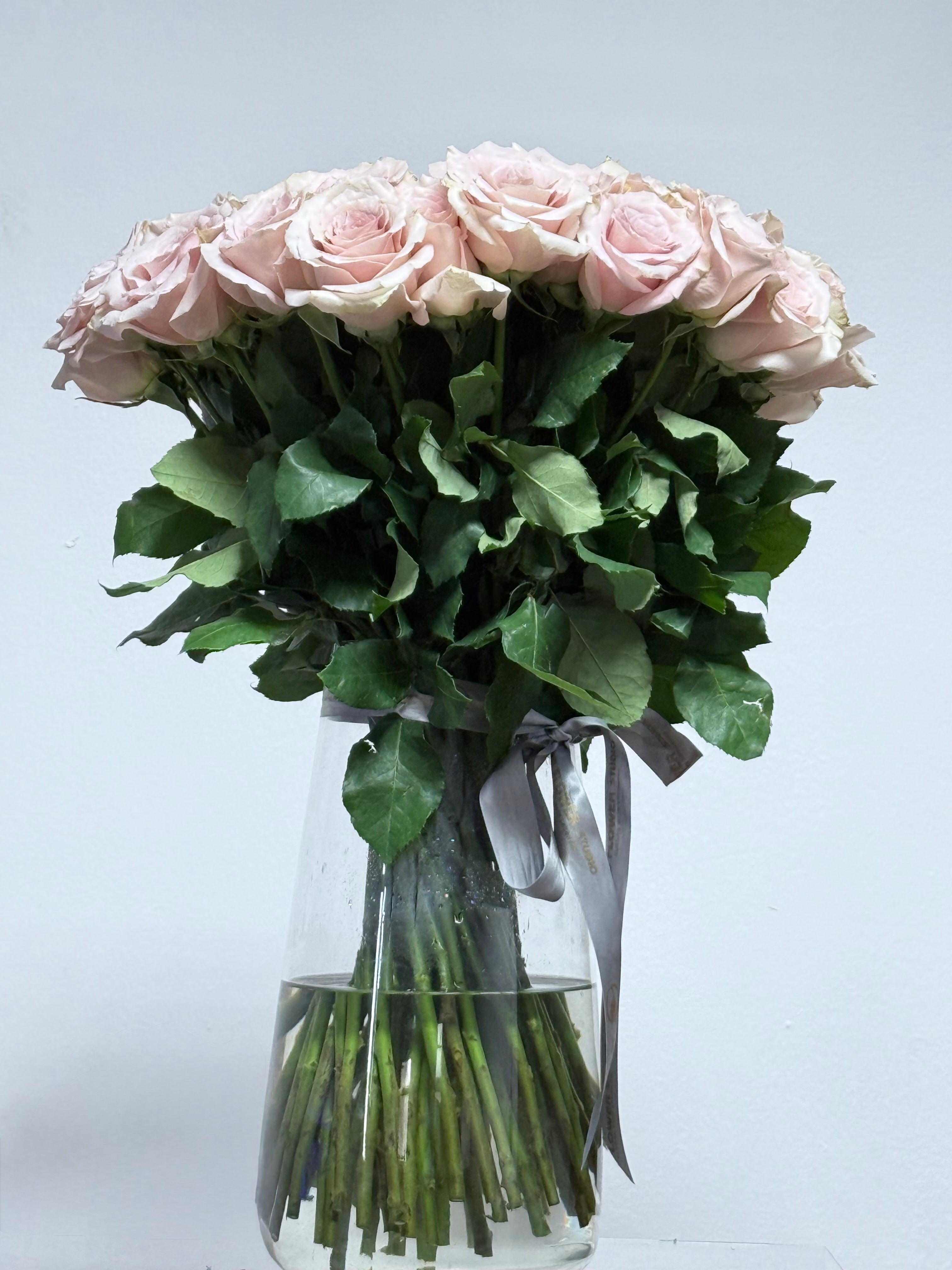 Blush Sand in Glass vase