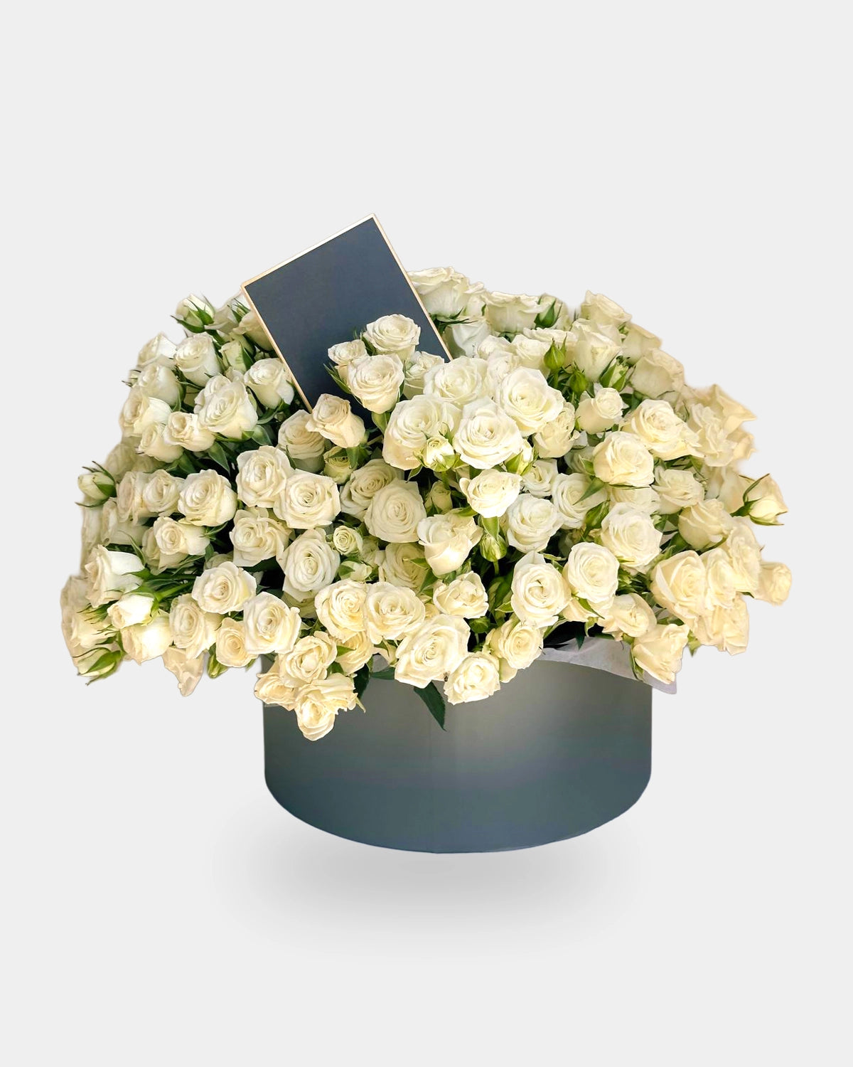 White Bell in Round Box