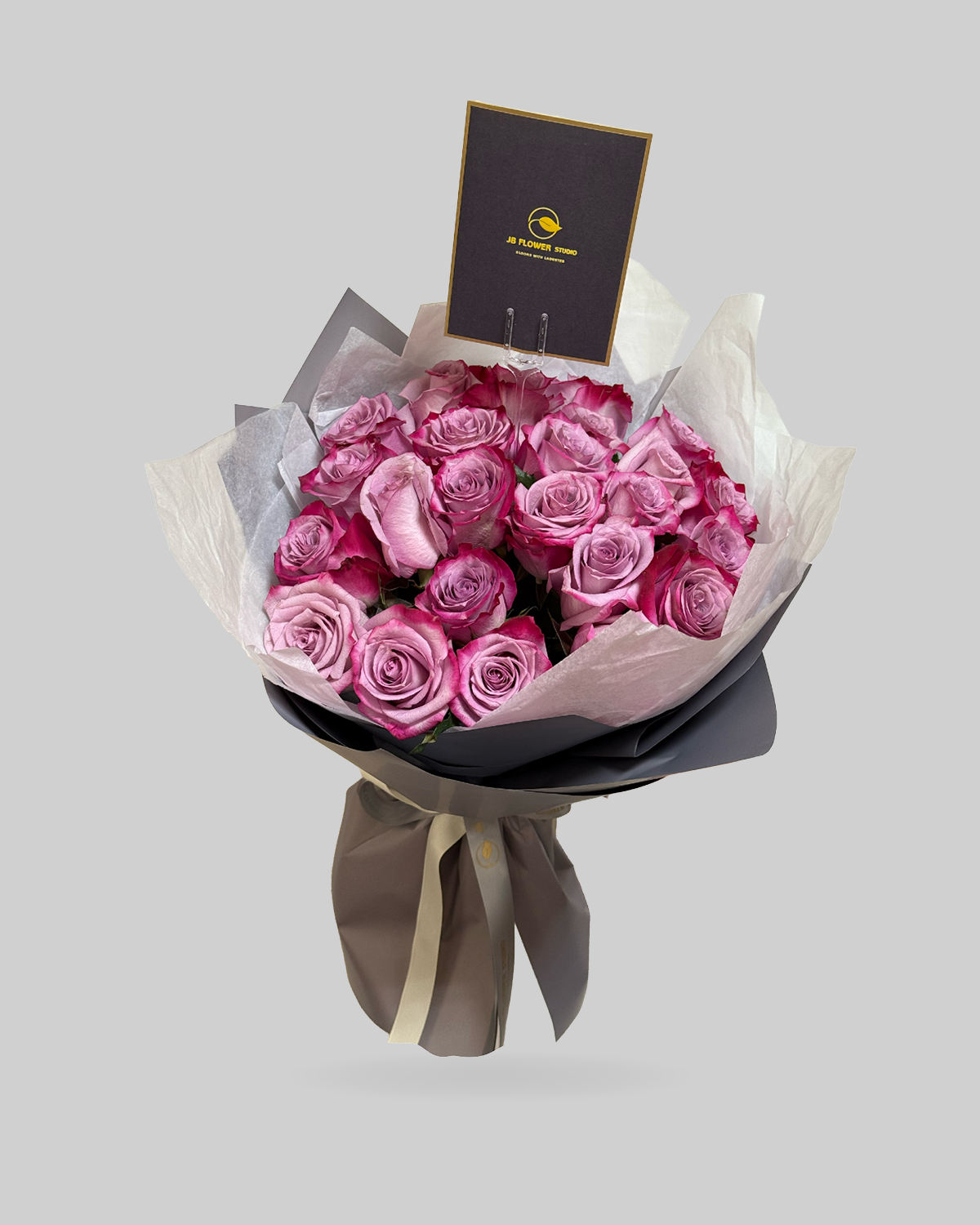 Luxury Two-Tone Purple Rose Bouquet