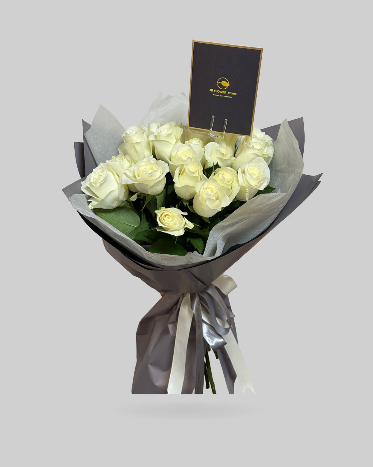 Elegant White Rose Bouquet